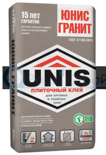Клей плиточный UNIS GRANIT / Юнис Гранит (25 кг)