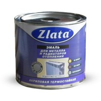 Эмаль "Zlata" белая акриловая термостойкая
