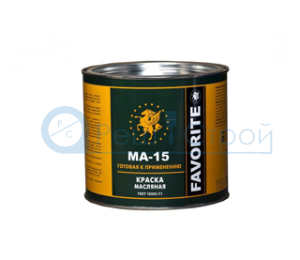 Краска МА-15 черная (по 2,4 кг) Фаворит, 3 шт/уп