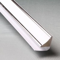 Плинтус белый стальной 19х24 (3м) (45шт .) ABS