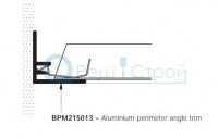 BPM215013WB Пристенный молдинг ARMSTRONG RA 4 F 4000x25x25x1.2 мм, БЕЛЫЙ (в коробке 10 шт.)